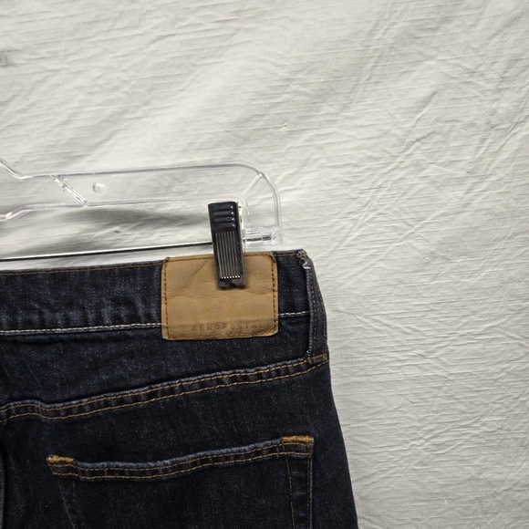 Aeropostale Mens 32X34 Athletic Slim Tapered Jeans Blue Stretch Denim Pockets - Picture 3 of 6